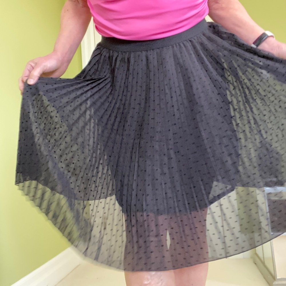 🎉HP🎉 BNWT Polkadot black skirt - Picture 5 of 6